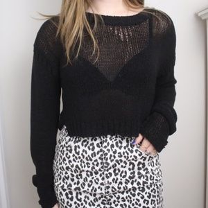 Opening Ceremony black knit sweater